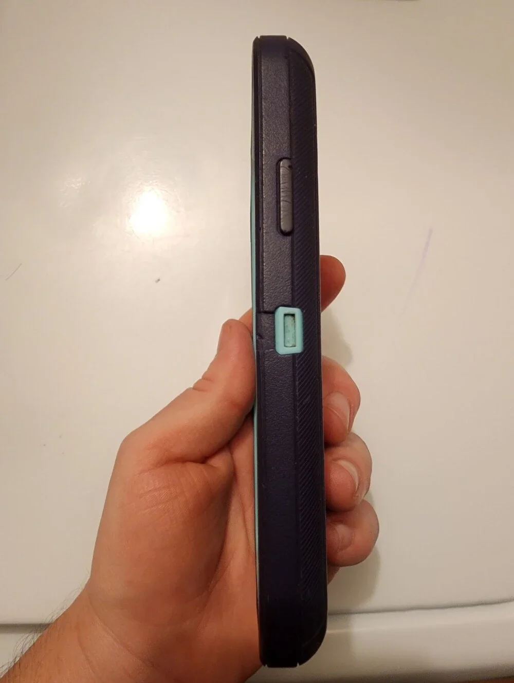 Apple iPhone X/XS Rugged (Otterbox-LIKE) Purple and Teal Phone Case